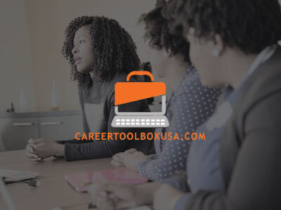 CareerToolbox USA logo with women at table in background