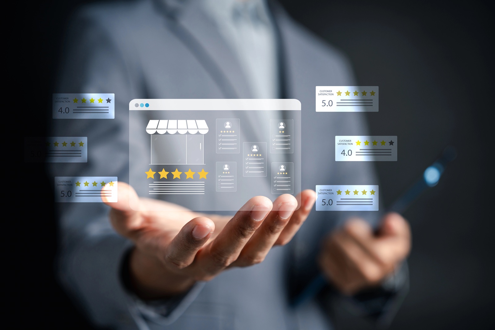 Online reputation, business credibility, customer satisfaction, and brand trust management