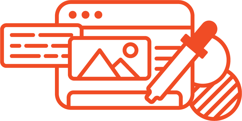 Orange icon for accessibility testing
