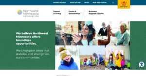 Sample of website with accessibility tools